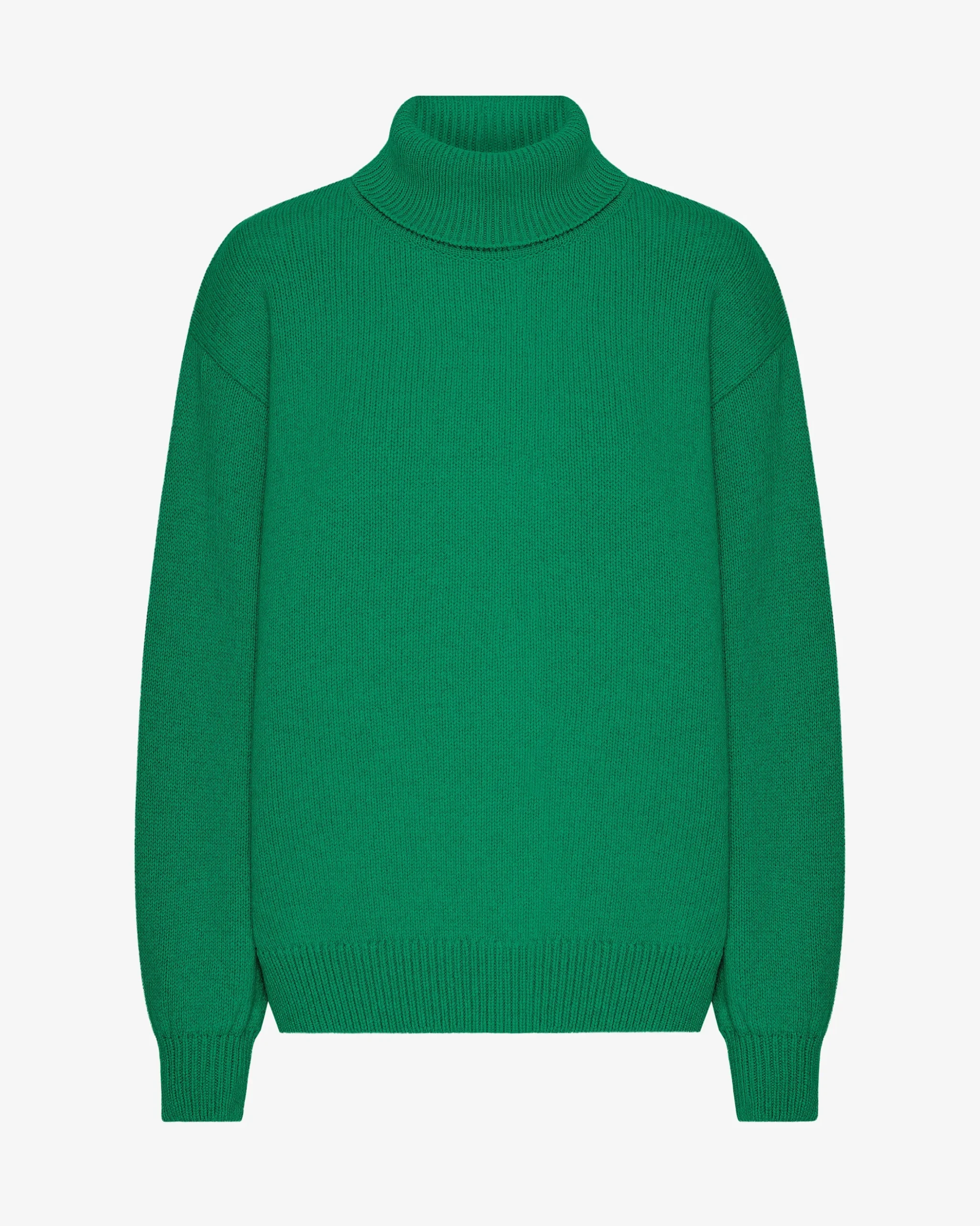Merino Wool Turtleneck - Kelly Green
