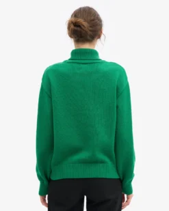 Merino Wool Turtleneck - Kelly Green