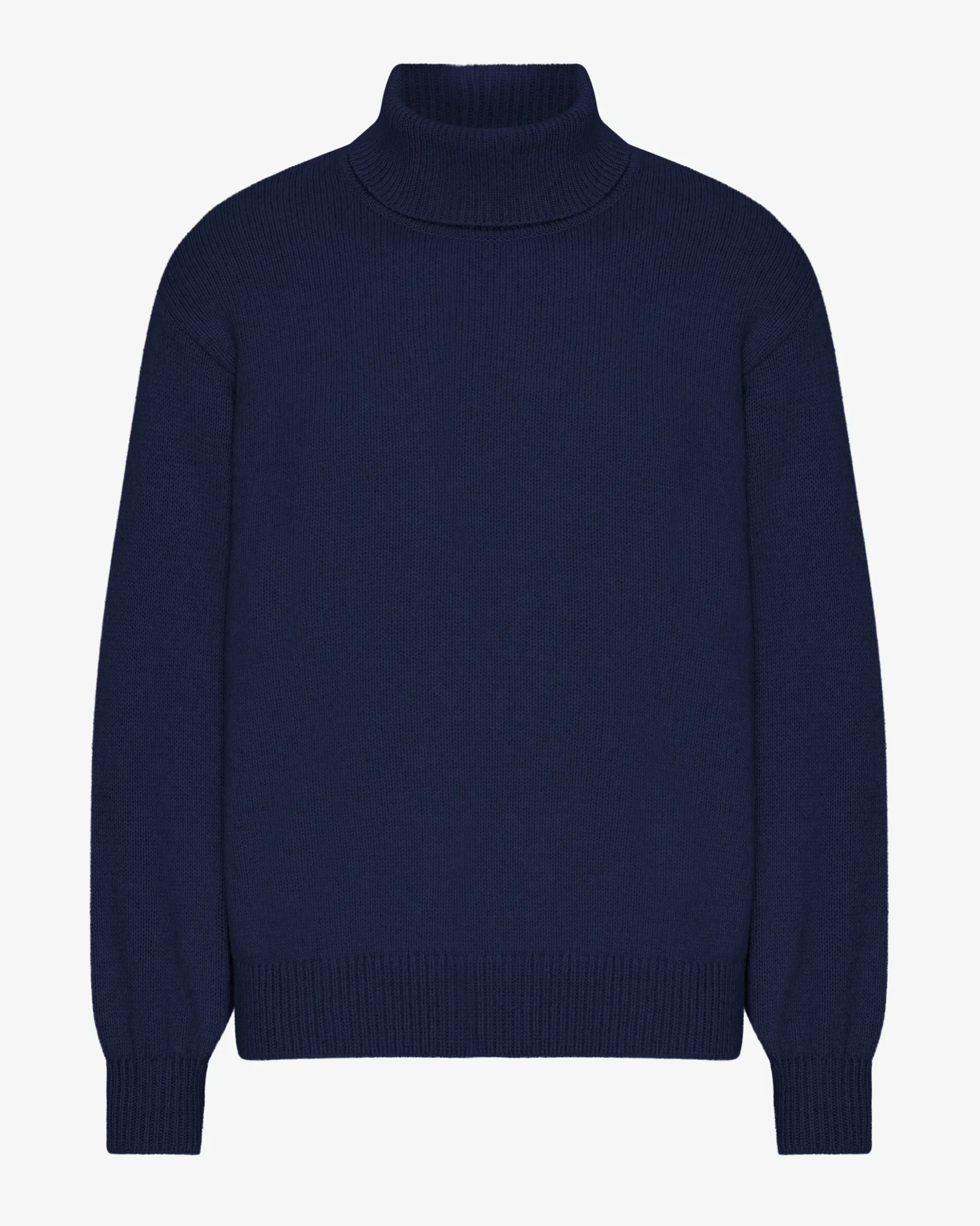 Merino Wool Turtleneck - Marine Blue