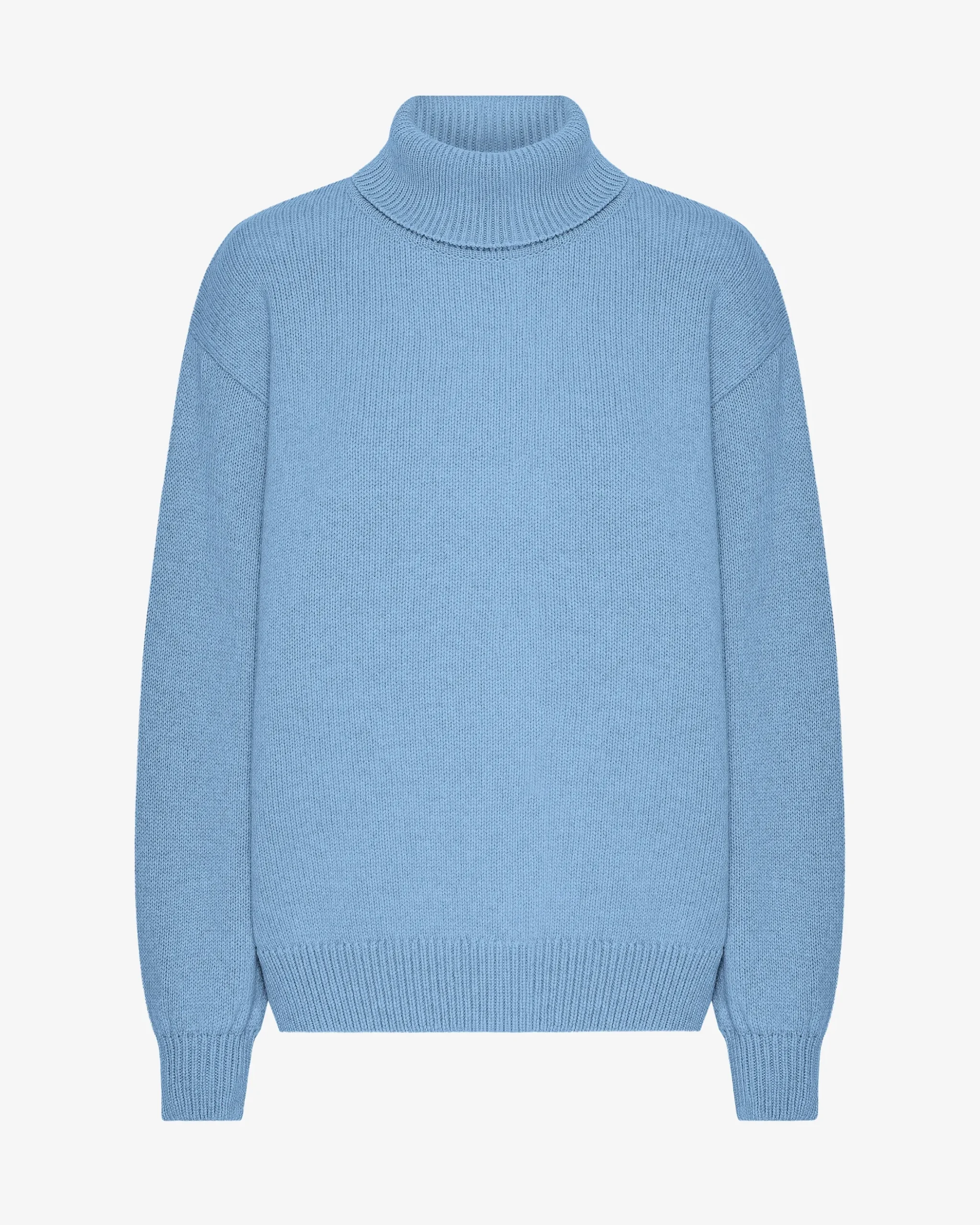 Merino Wool Turtleneck - Seaside Blue