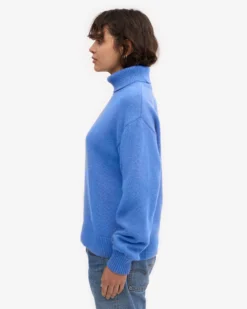 Merino Wool Turtleneck - Snow Melange