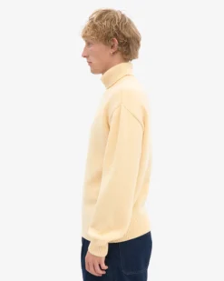 Merino Wool Turtleneck - Soft Yellow