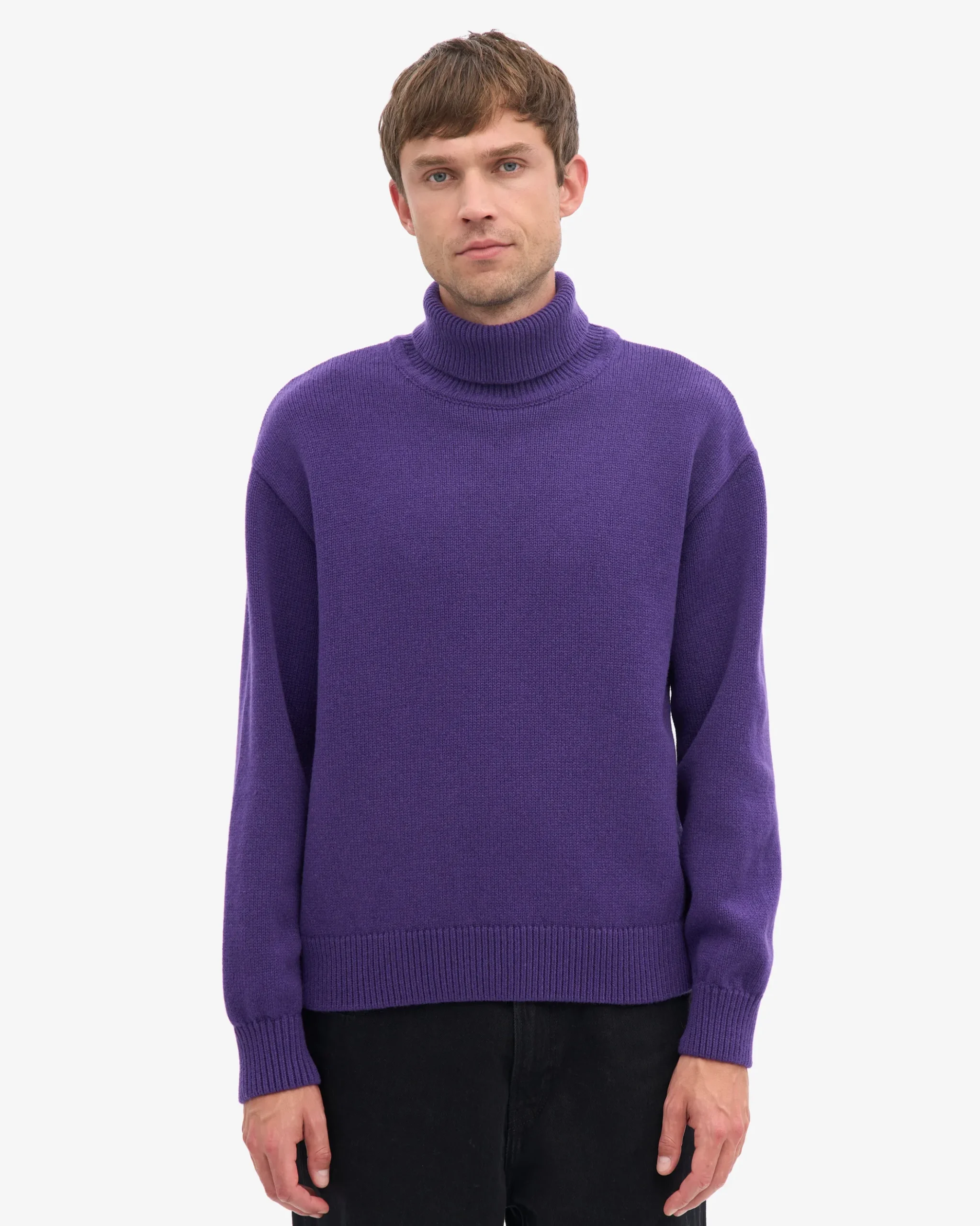 Merino Wool Turtleneck - Ultra Violet