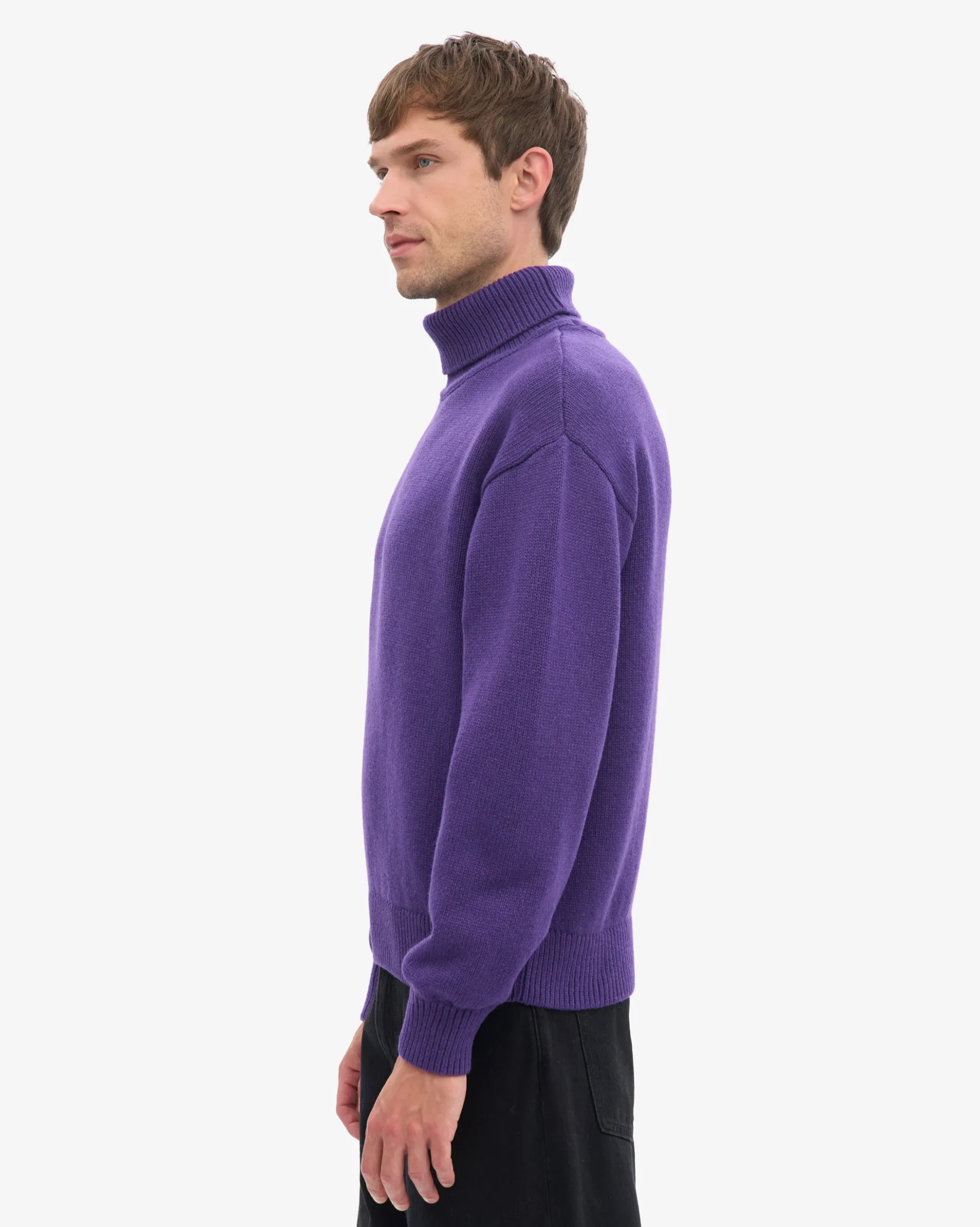 Merino Wool Turtleneck - Ultra Violet