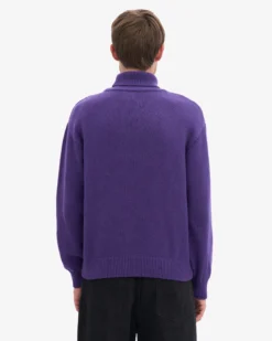 Merino Wool Turtleneck - Ultra Violet