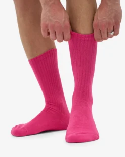 Organic Active Sock - Bubblegum Pink (3-Pack)