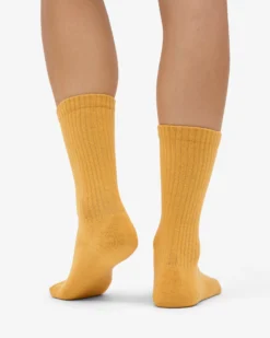 Organic Active Sock - Burned Yellow