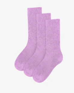 Organic Active Sock - Cherry Blossom (3-Pack)