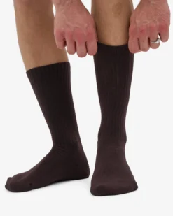 Organic Active Sock - Coffee Brown