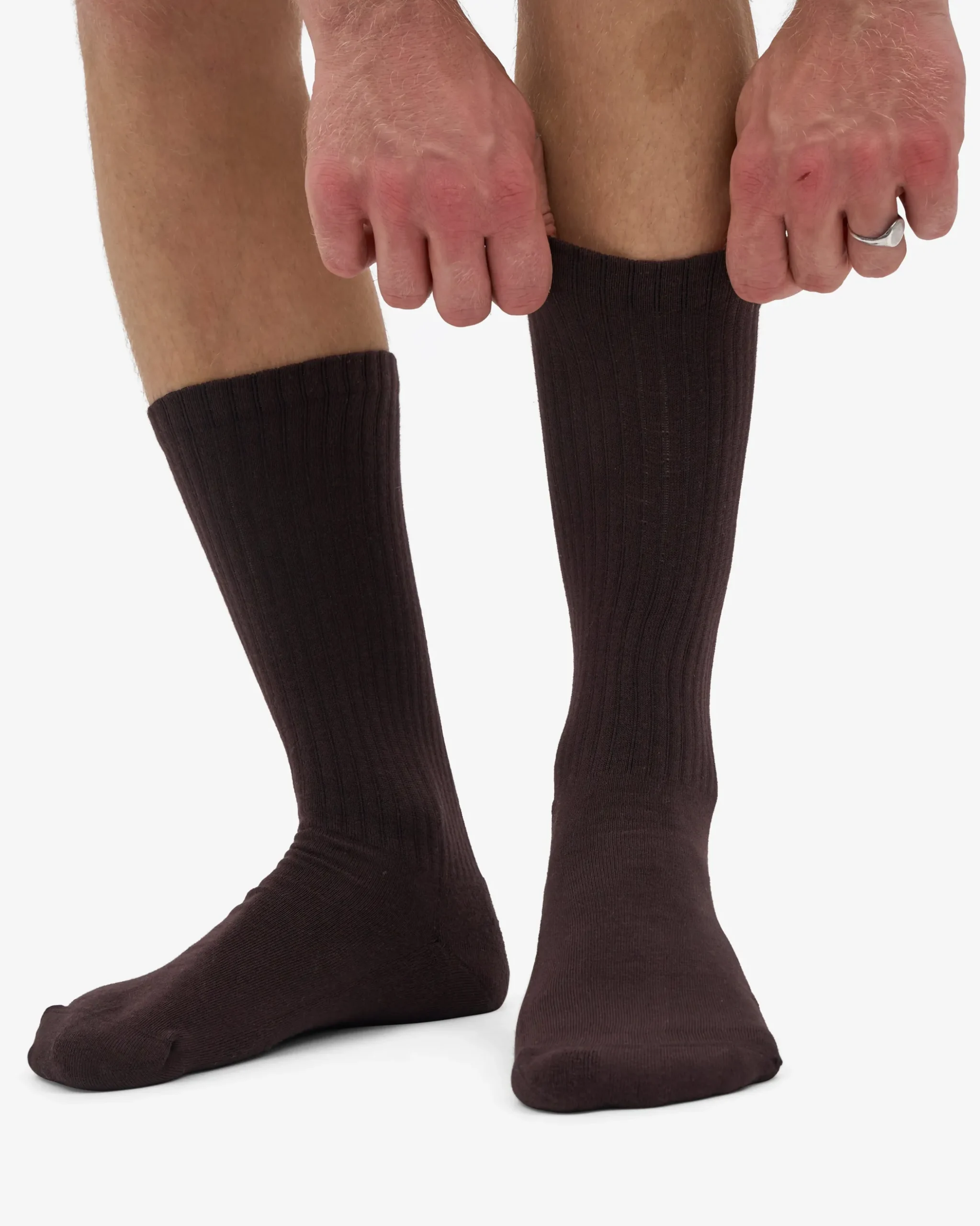Organic Active Sock - Coffee Brown