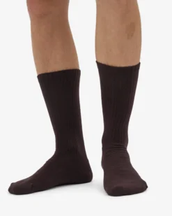 Organic Active Sock - Coffee Brown (3-Pack)