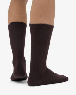 Organic Active Sock - Coffee Brown (3-Pack)