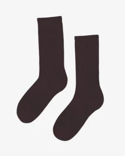 Organic Active Sock - Coffee Brown