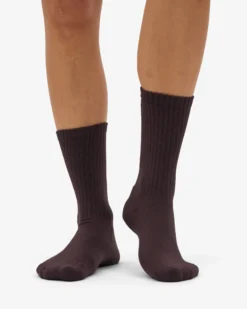 Organic Active Sock - Coffee Brown (3-Pack)