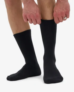Organic Active Sock - Deep Black