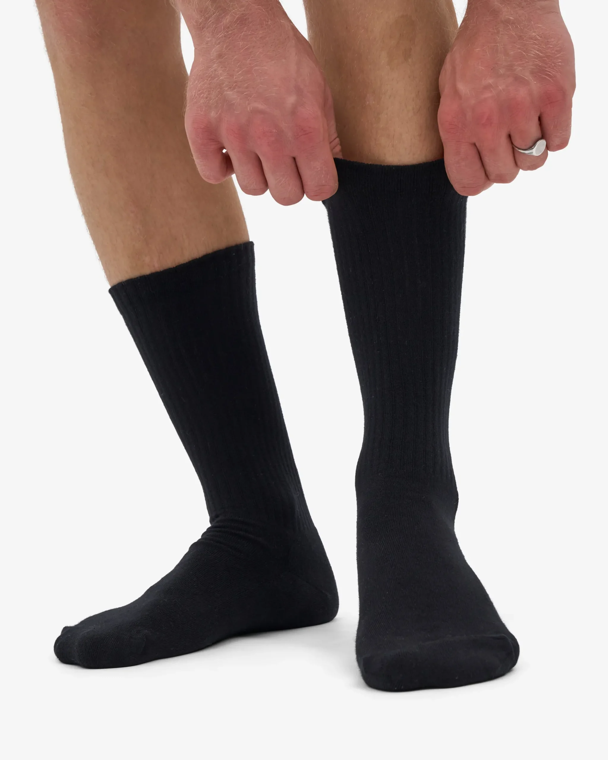 Organic Active Sock - Deep Black