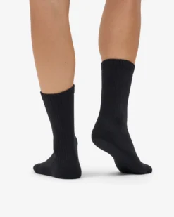 Organic Active Sock - Deep Black