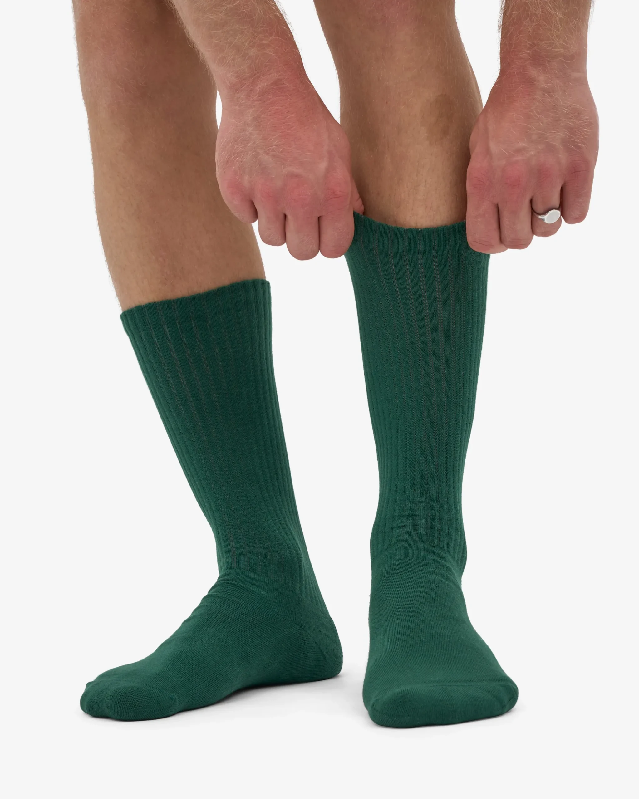 Organic Active Sock - Emerald Green