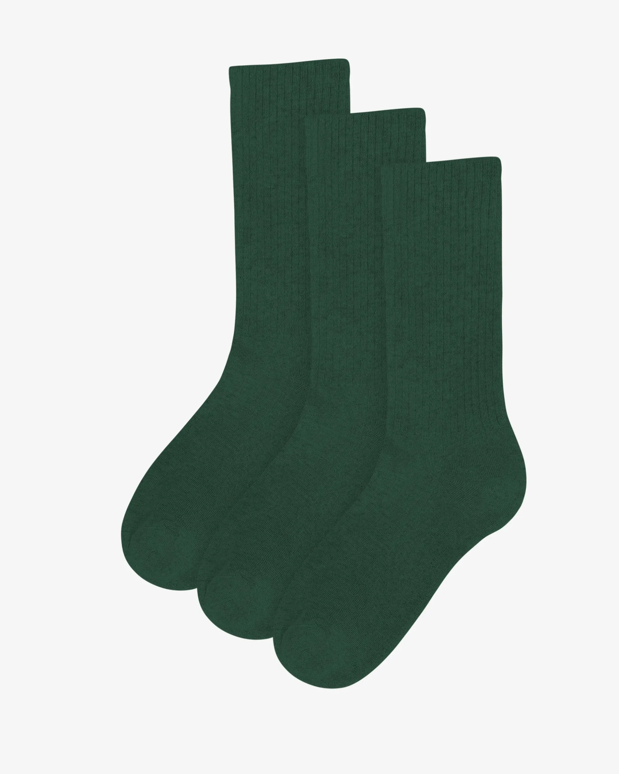 Organic Active Sock - Emerald Green (3-Pack)