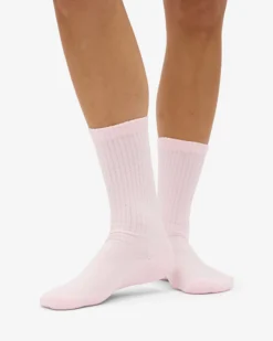 Organic Active Sock - Faded Pink