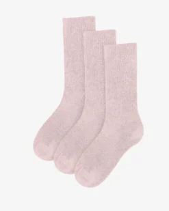 Organic Active Sock - Faded Pink (3-Pack)