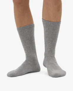 Organic Active Sock - Heather Grey