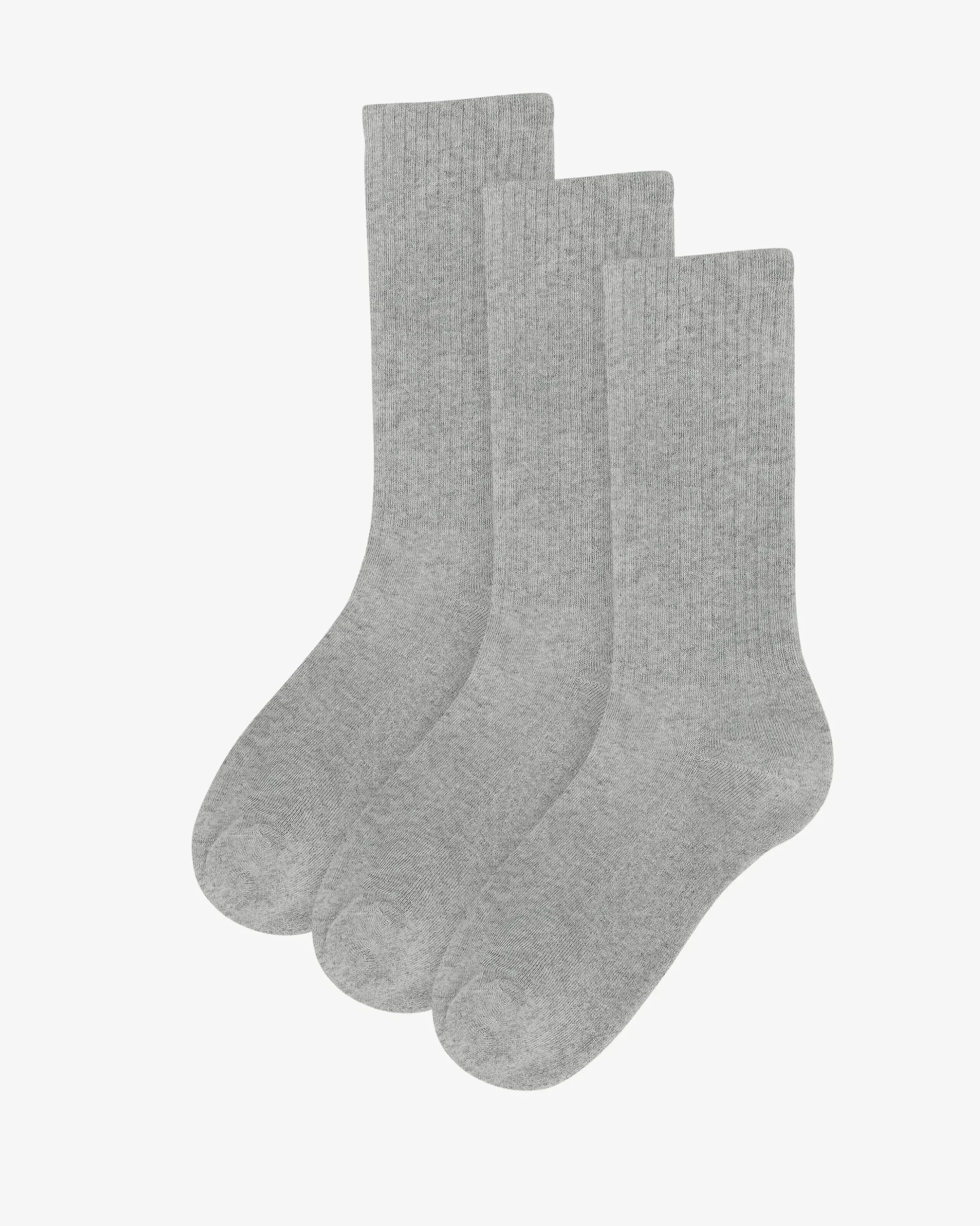 Organic Active Sock - Heather Grey (3-Pack)
