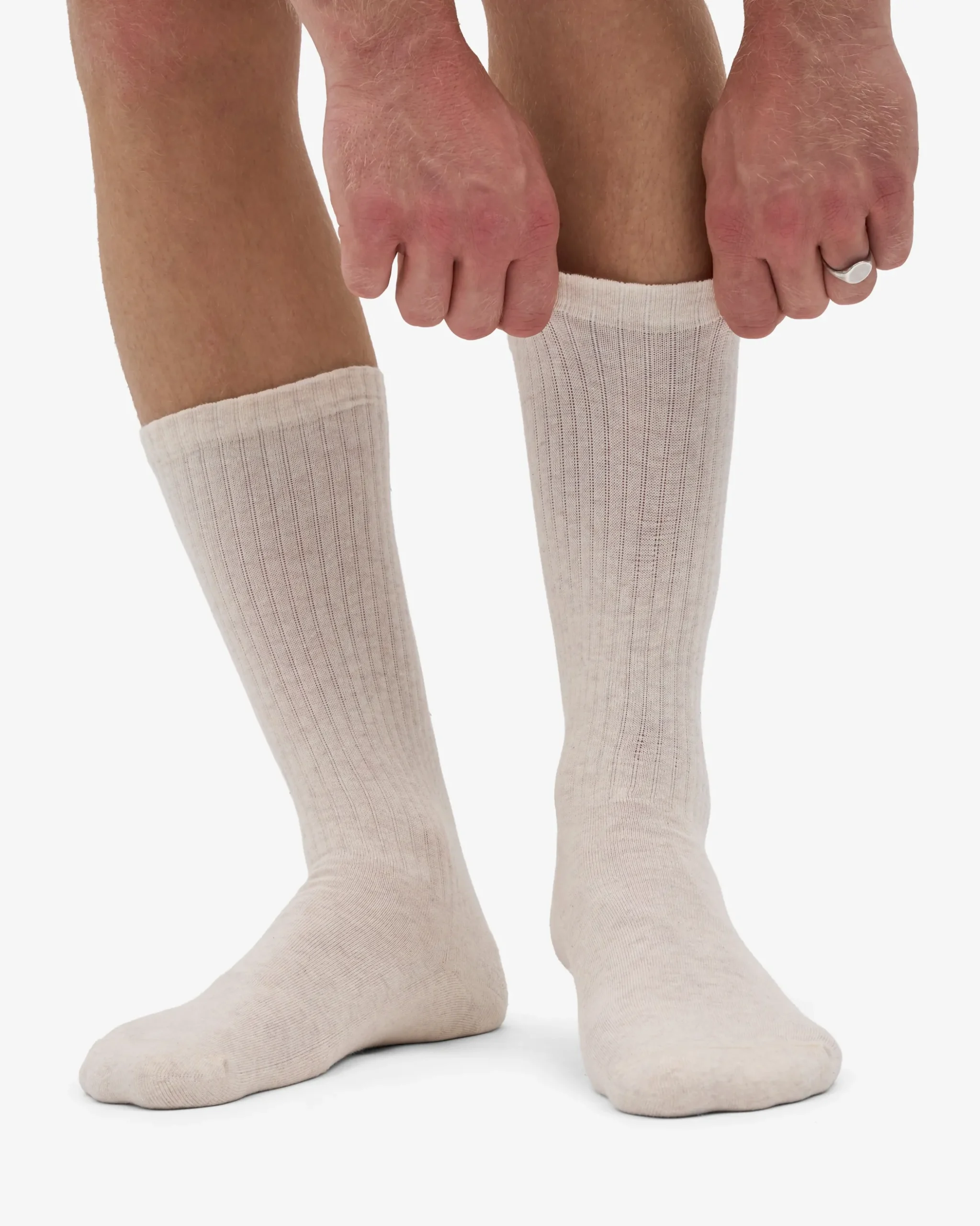 Organic Active Sock - Ivory White