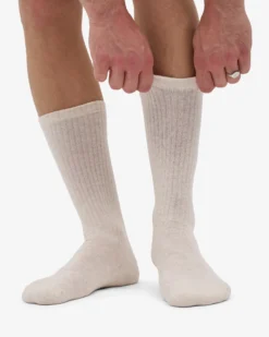 Organic Active Sock - Ivory White (3-Pack)