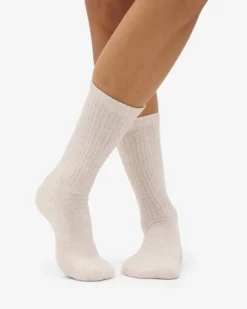 Organic Active Sock - Ivory White (3-Pack)