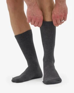Organic Active Sock - Lava Grey (3-Pack)