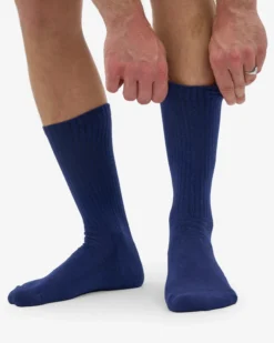 Organic Active Sock - Marine Blue (3-Pack)