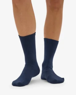 Organic Active Sock - Navy Blue (3-Pack)