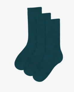 Organic Active Sock - Ocean Green (3-Pack)
