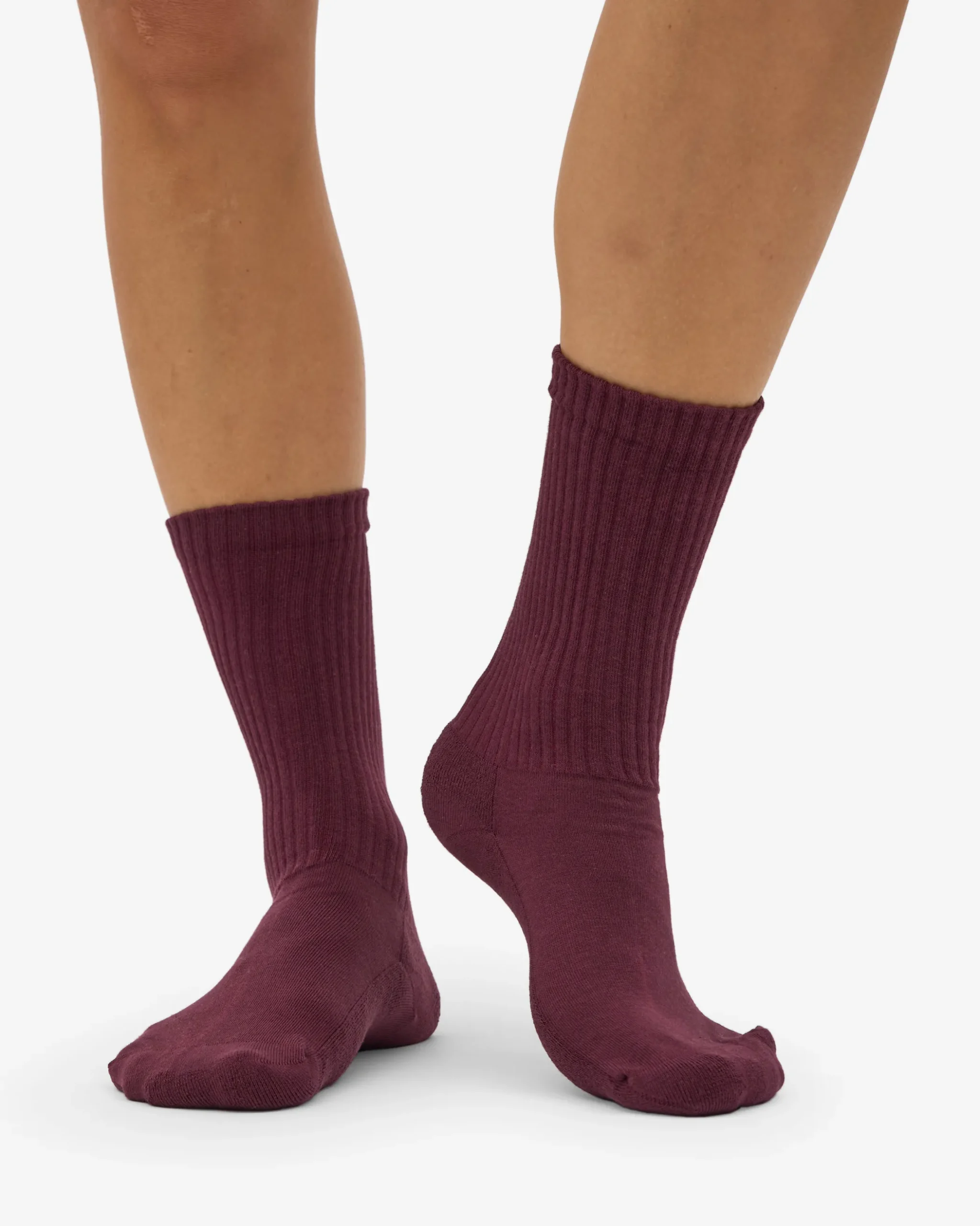 Organic Active Sock - Oxblood Red