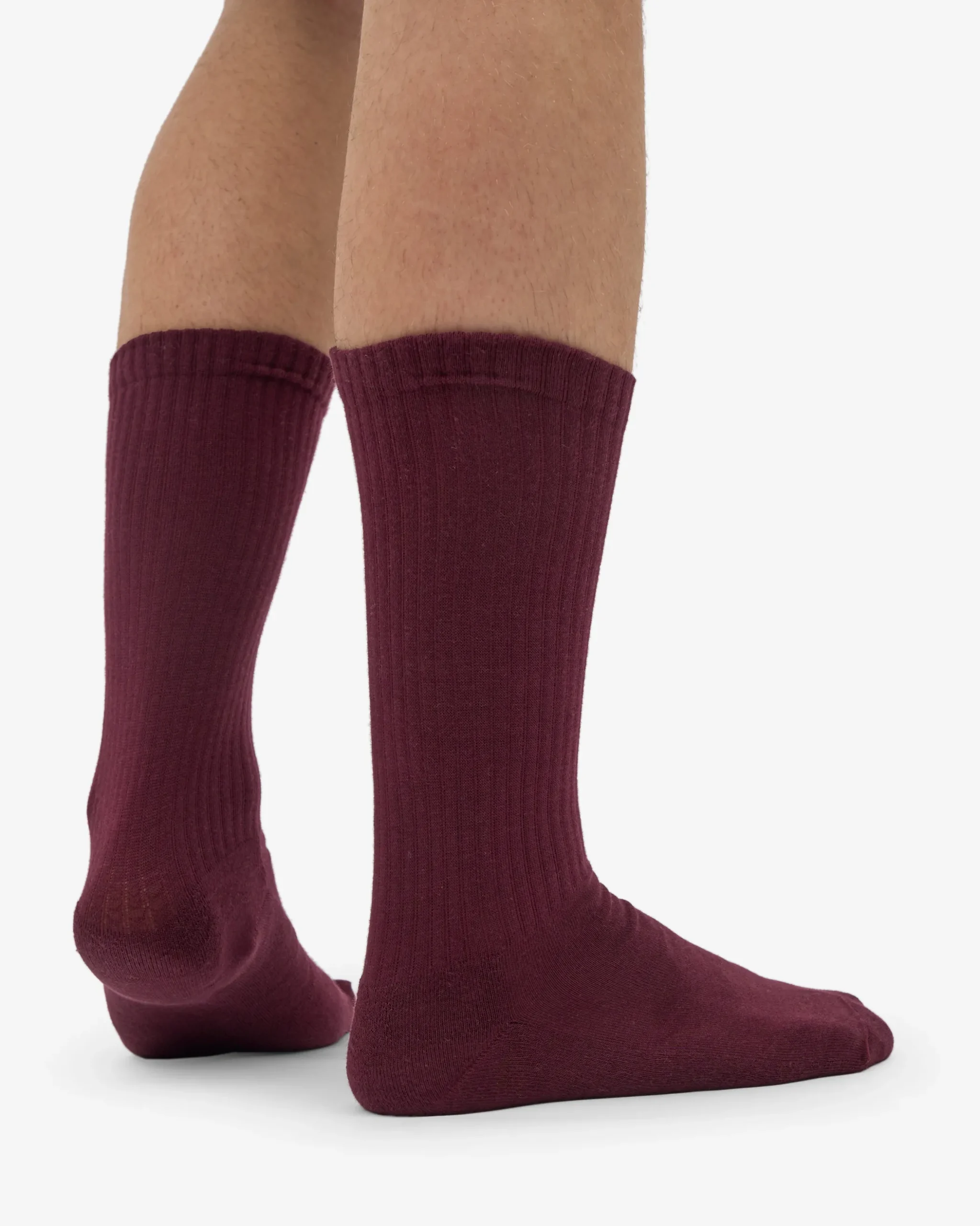 Organic Active Sock - Oxblood Red