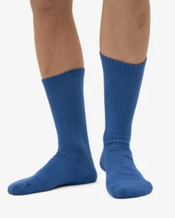 Organic Active Sock - Petrol Blue