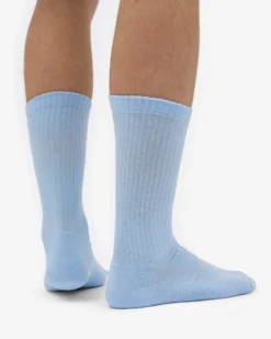 Organic Active Sock - Polar Blue