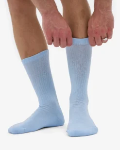 Organic Active Sock - Polar Blue
