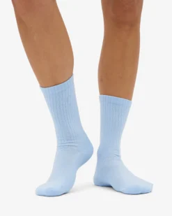 Organic Active Sock - Polar Blue