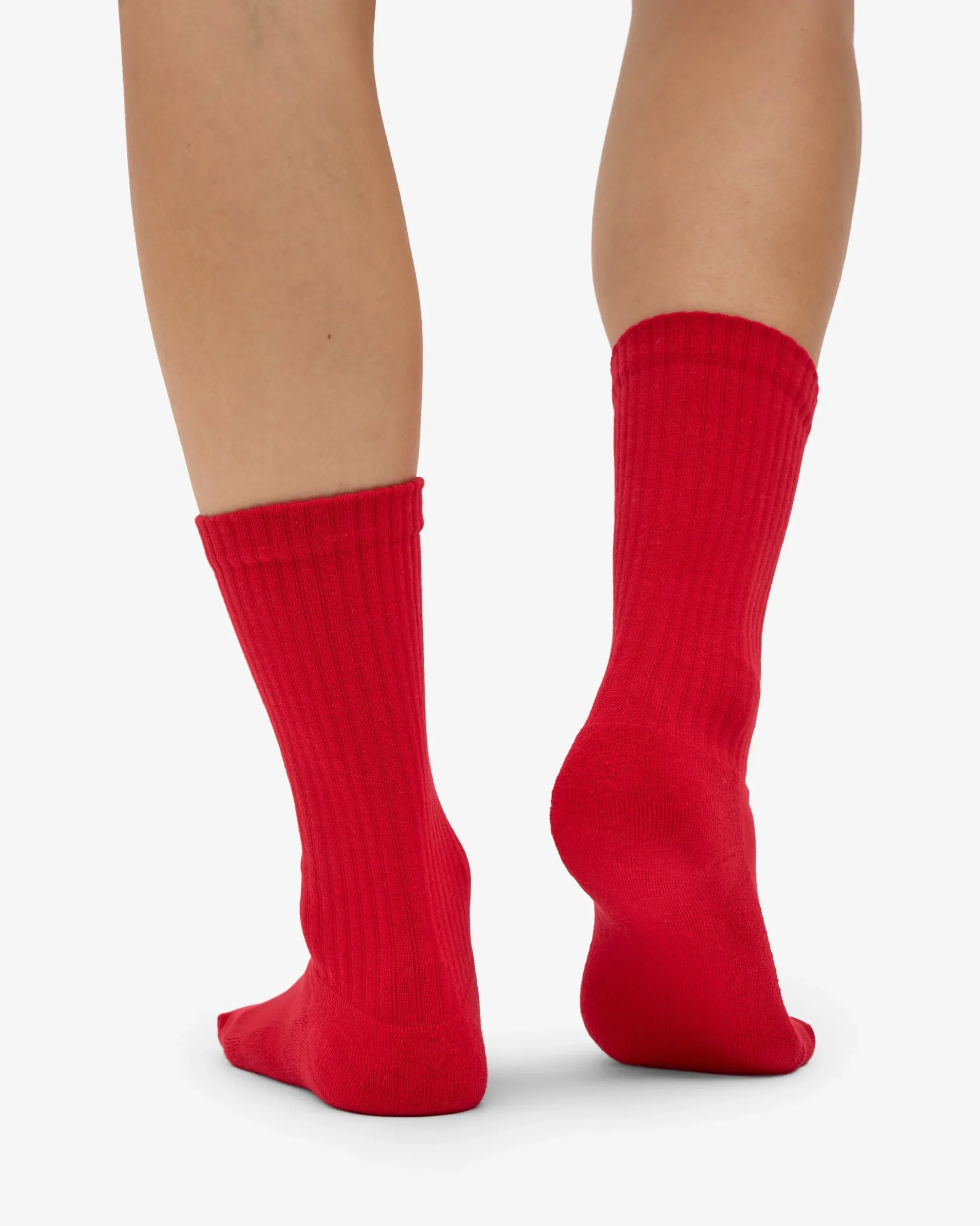 Organic Active Sock - Scarlet Red (3-Pack)