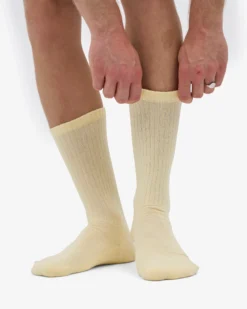 Organic Active Sock - Soft Yellow