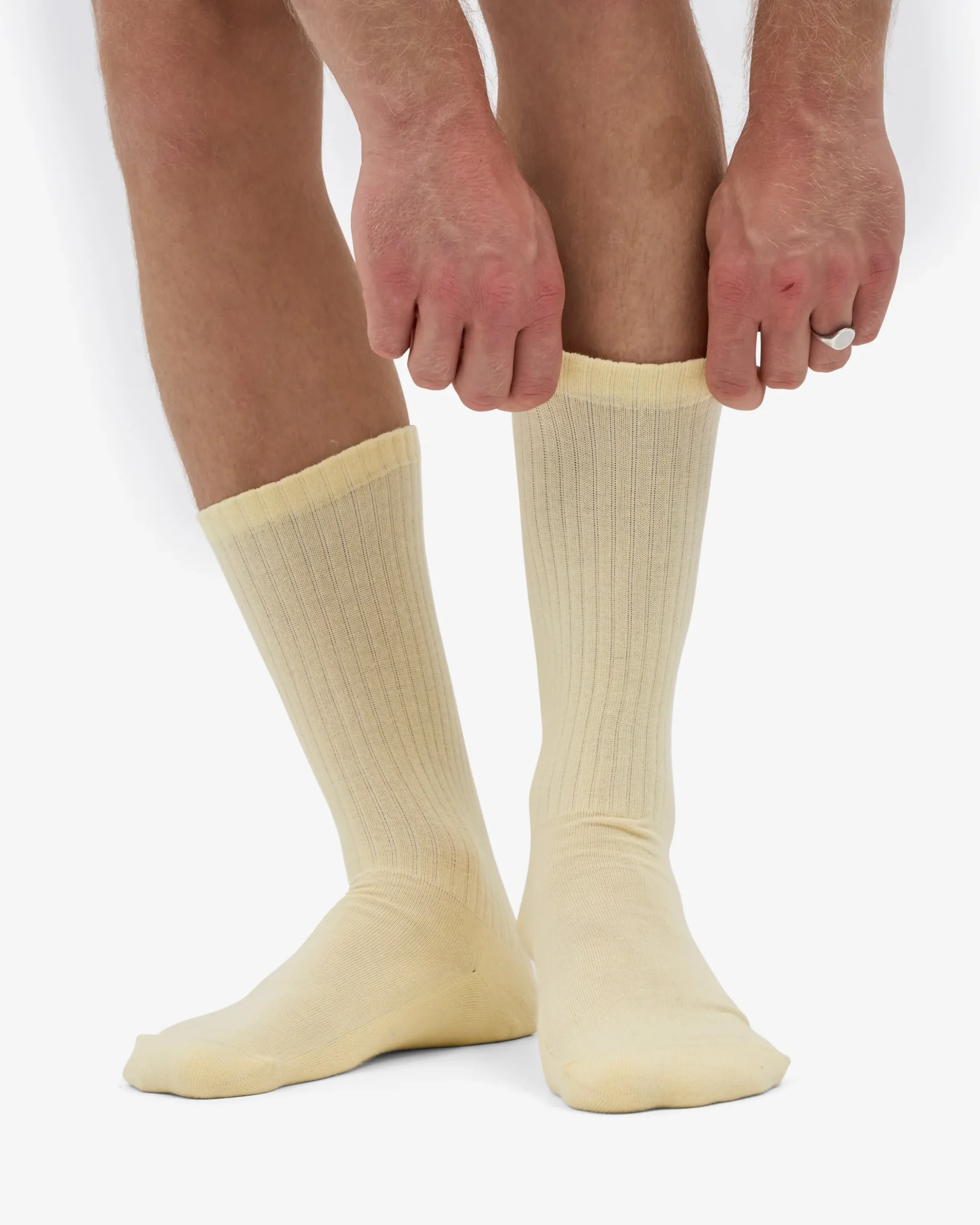 Organic Active Sock - Soft Yellow