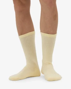 Organic Active Sock - Soft Yellow (3-Pack)