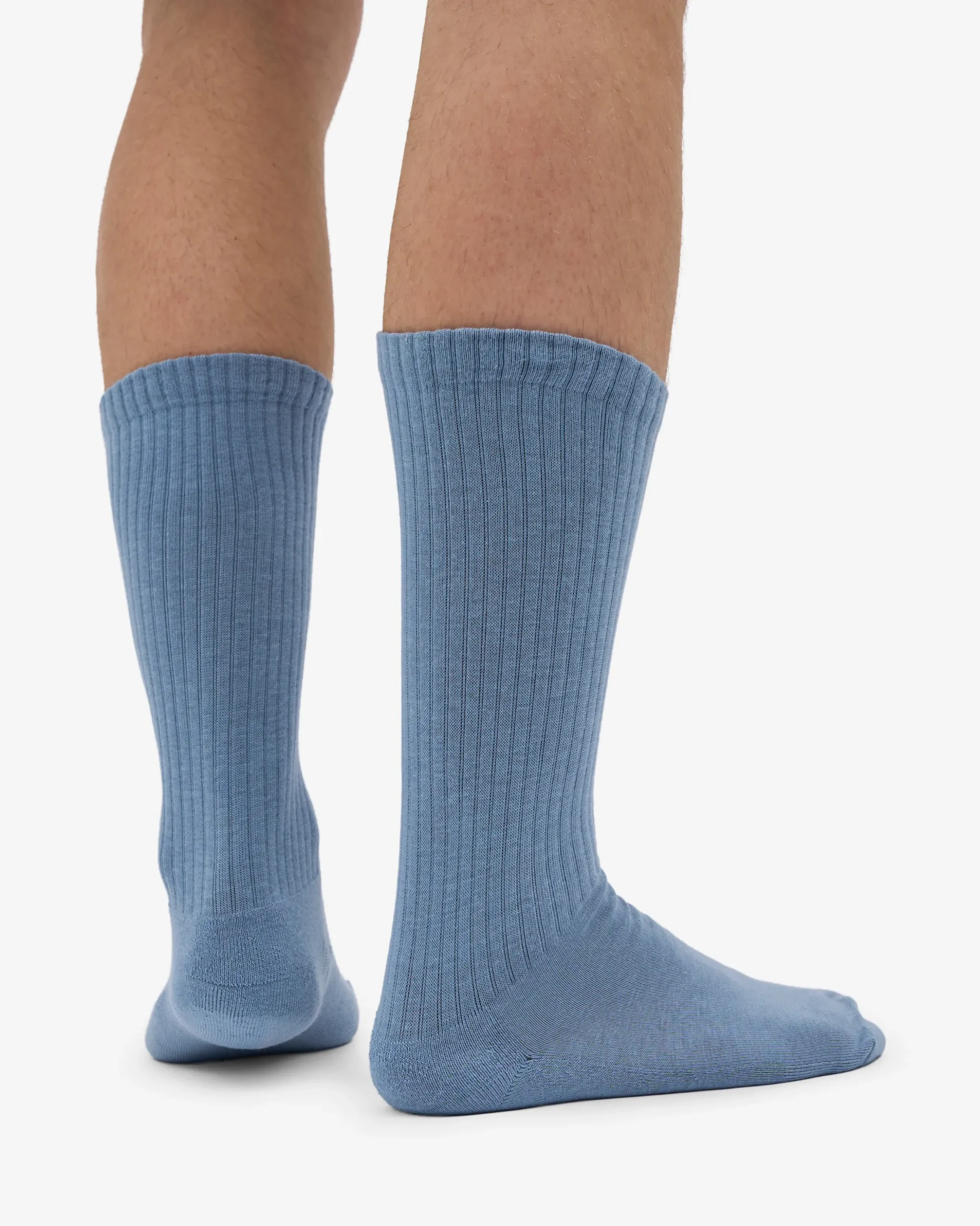Organic Active Sock - Steel Blue