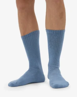Organic Active Sock - Steel Blue (3-Pack)