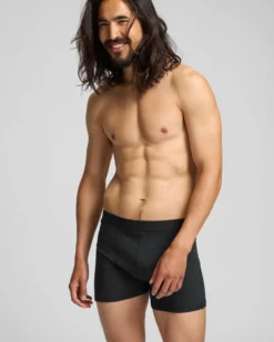 Organic Boxer Briefs 3 Pack - Deep Black