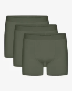 Organic Boxer Briefs 3 Pack - Dusty Olive