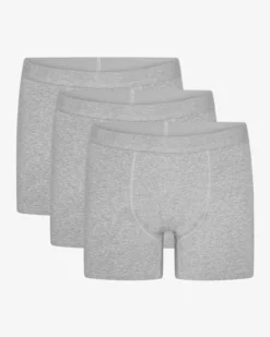 Organic Boxer Briefs 3 Pack - Heather Grey