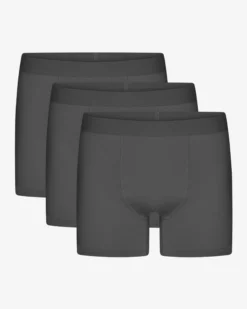 Organic Boxer Briefs 3 Pack - Lava Grey